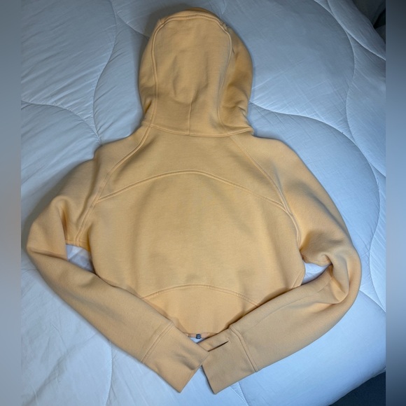 Lululemon Cropped Scuba zip Hoodie Summer Glow sz 6 - Picture 4 of 7